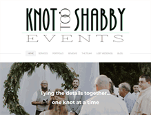 Tablet Screenshot of knottooshabbyeventplanning.com